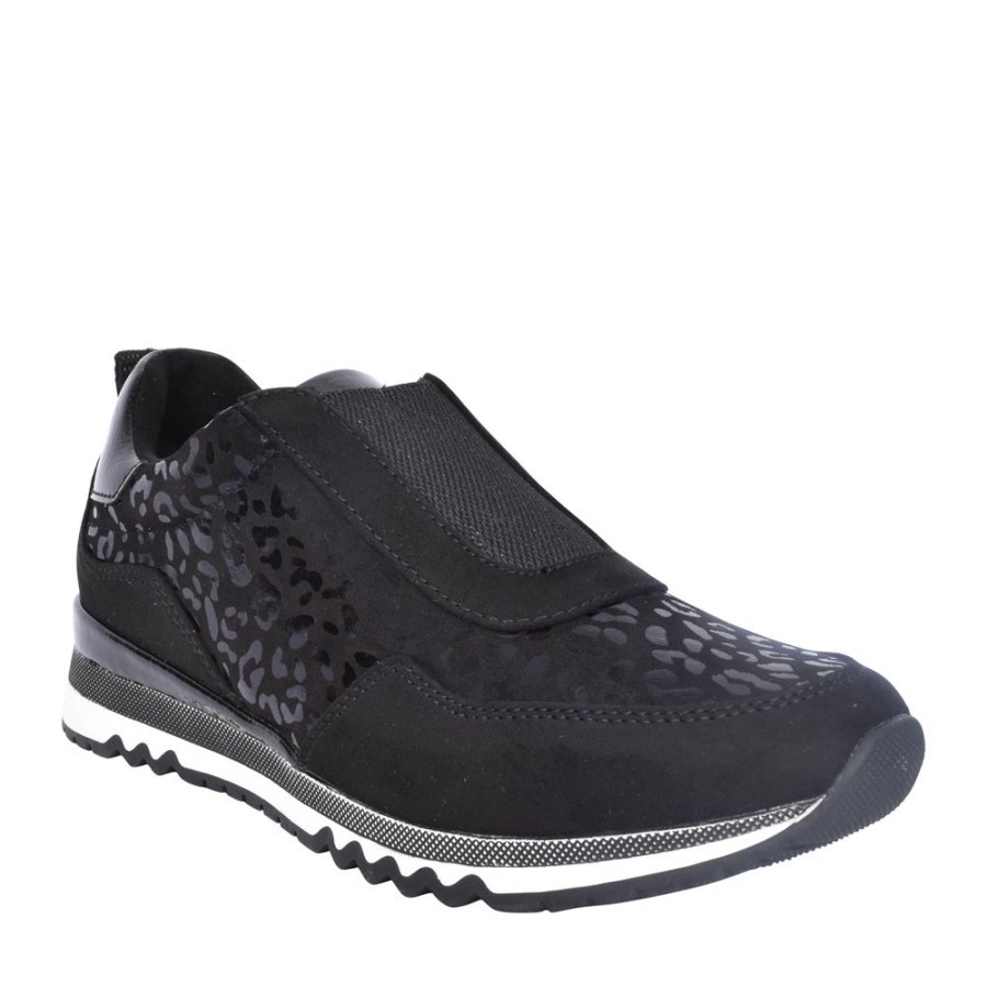 Ladies MARCO TOZZI | Ladies 2-24715 Slip-On Trainer In Black