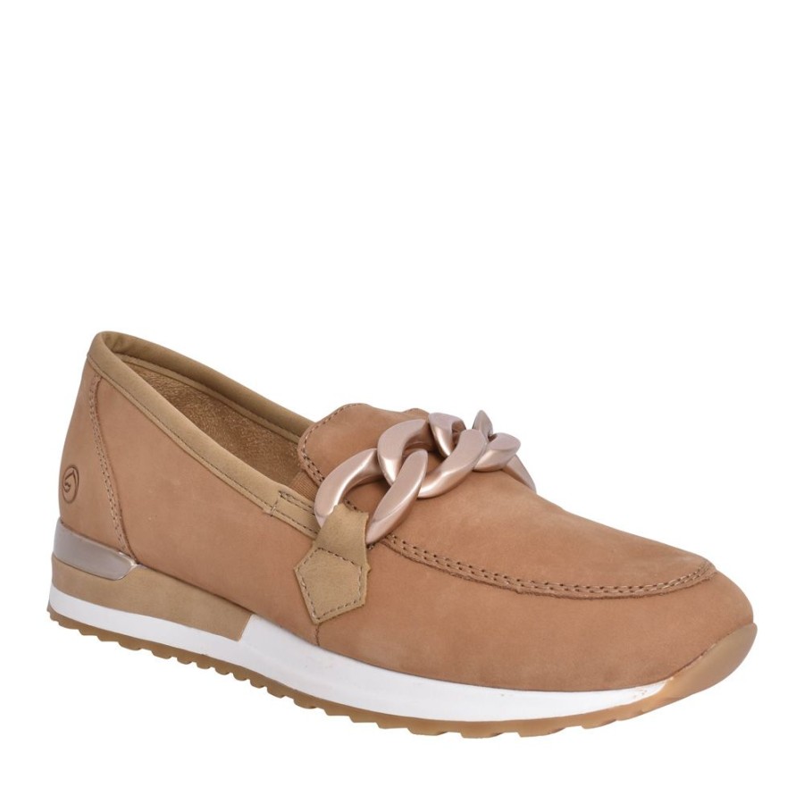 Ladies REMONTE | Ladies R2544 Slip-On Shoe In Sand