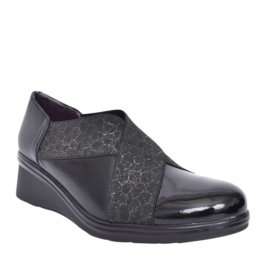 Ladies PITILLOS | Ladies 5324 Slip-On Shoe In Black Interest
