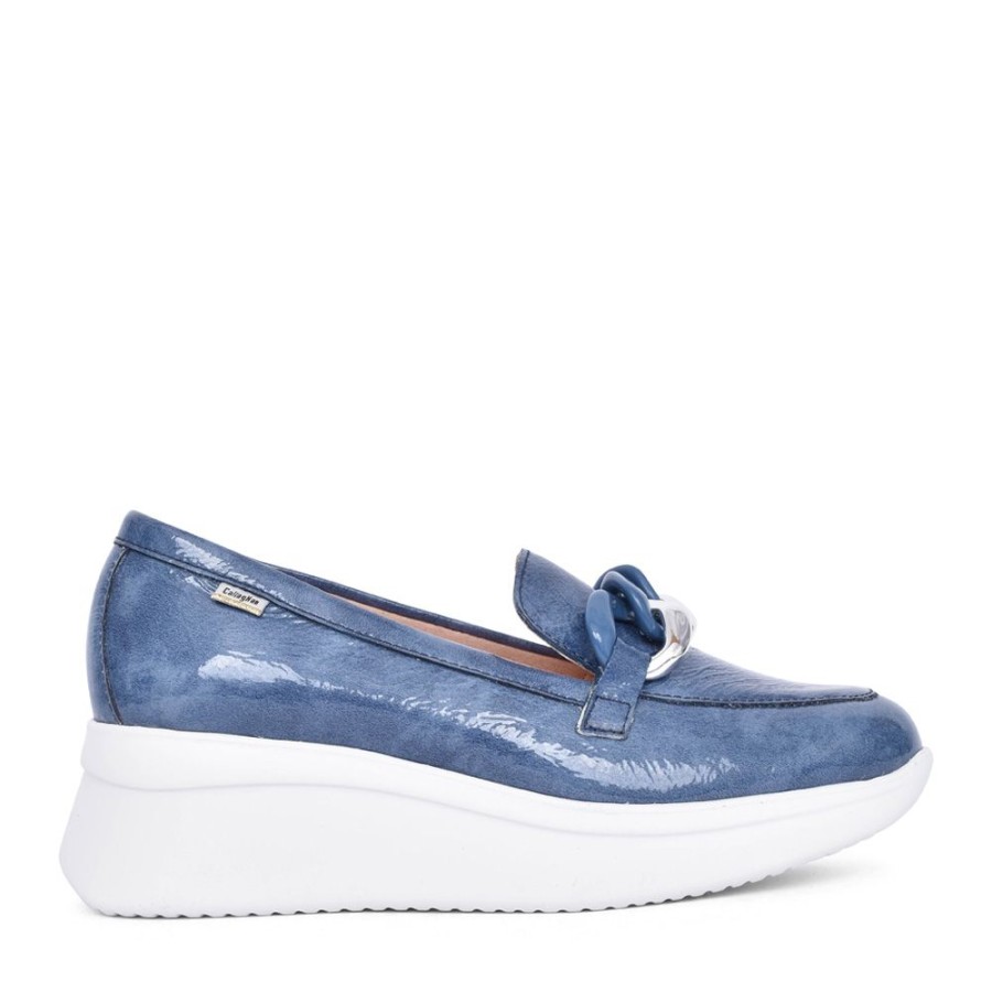 Ladies CALLAGHAN | Ladies 30019 Wedge Shoe In Blue