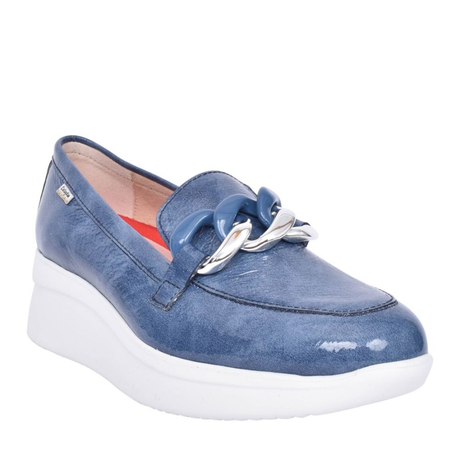 Ladies CALLAGHAN | Ladies 30019 Wedge Shoe In Blue