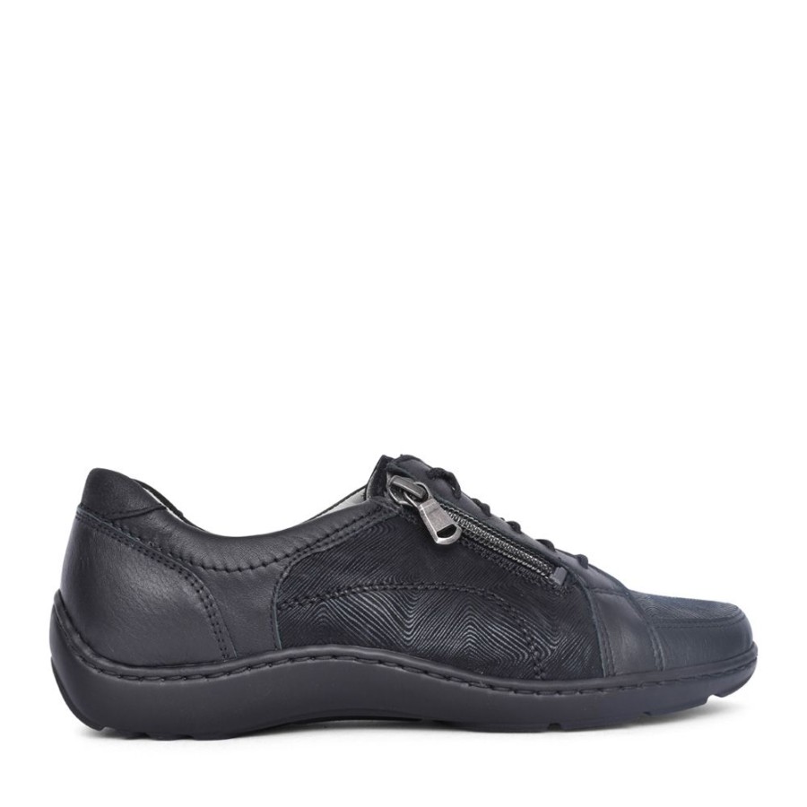Ladies WALDLAUFER | Ladies 496042 Black Henni Laced Shoe In Black
