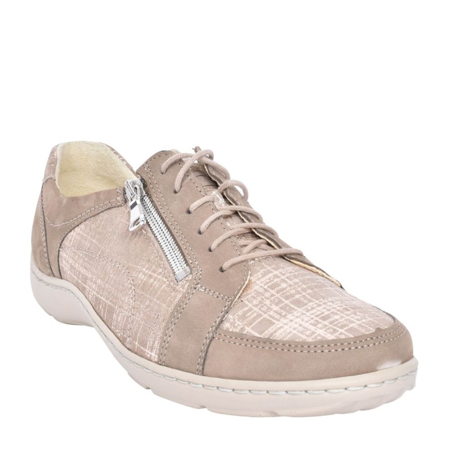 Ladies WALDLAUFER | Ladies 496042 Henni Casual Shoe In Beige
