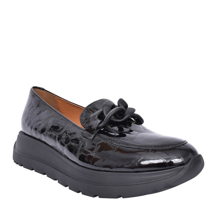 Ladies BIOECO | Ladies 6350 Loafer In Black Patent