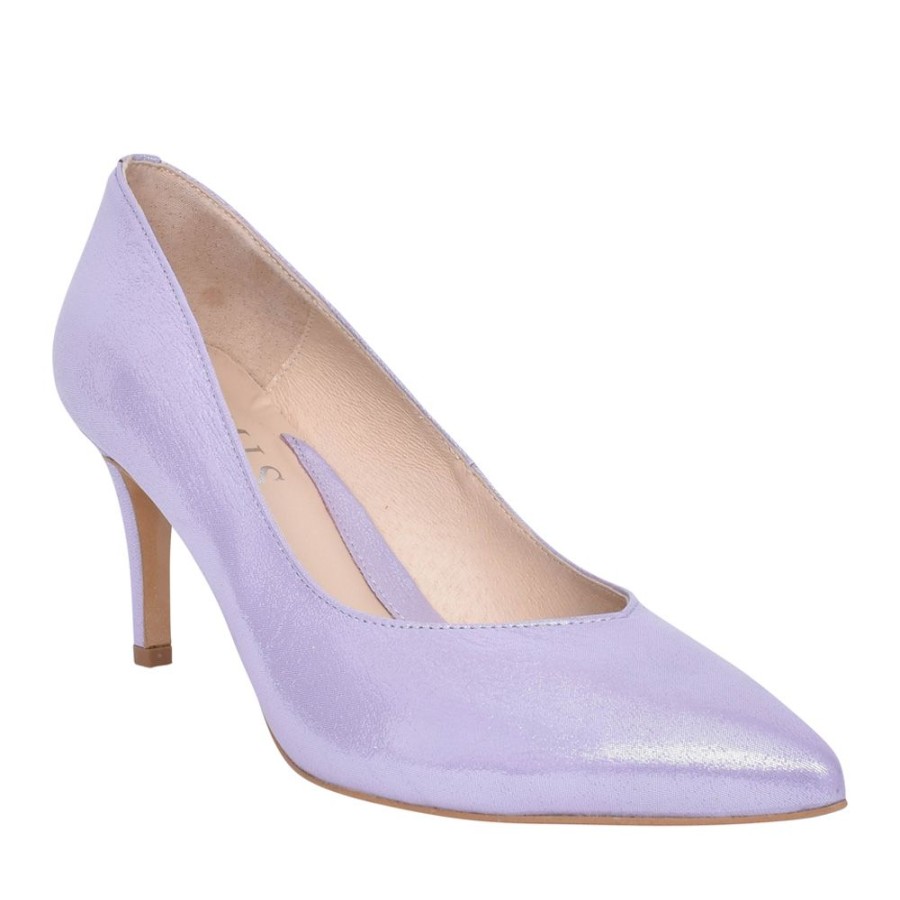 Ladies EMIS | Ladies 6047 Medium Heel Court Shoe In Lavender