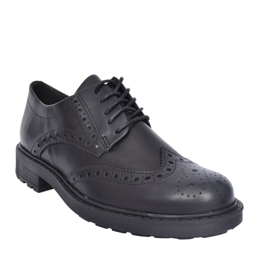 Ladies CLARKS | Ladies Orinoco 2 Limit Black Leather E-Fit Laced Shoe In Black Leather
