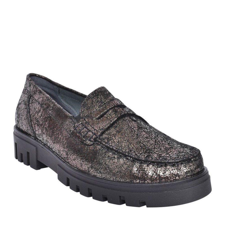 Ladies WALDLAUFER | Ladies H-Serena 723502 Slip-On Shoe In Black Interest