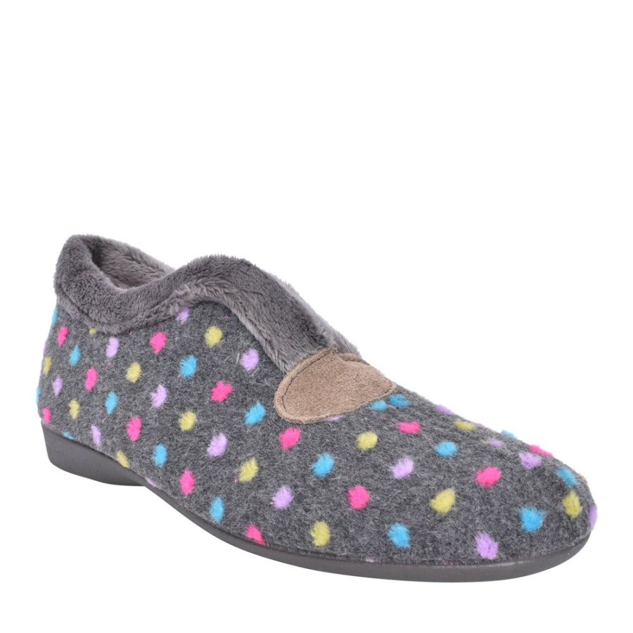 Ladies LUNAR | Ladies Tennessee Klz065 Slipper In Grey