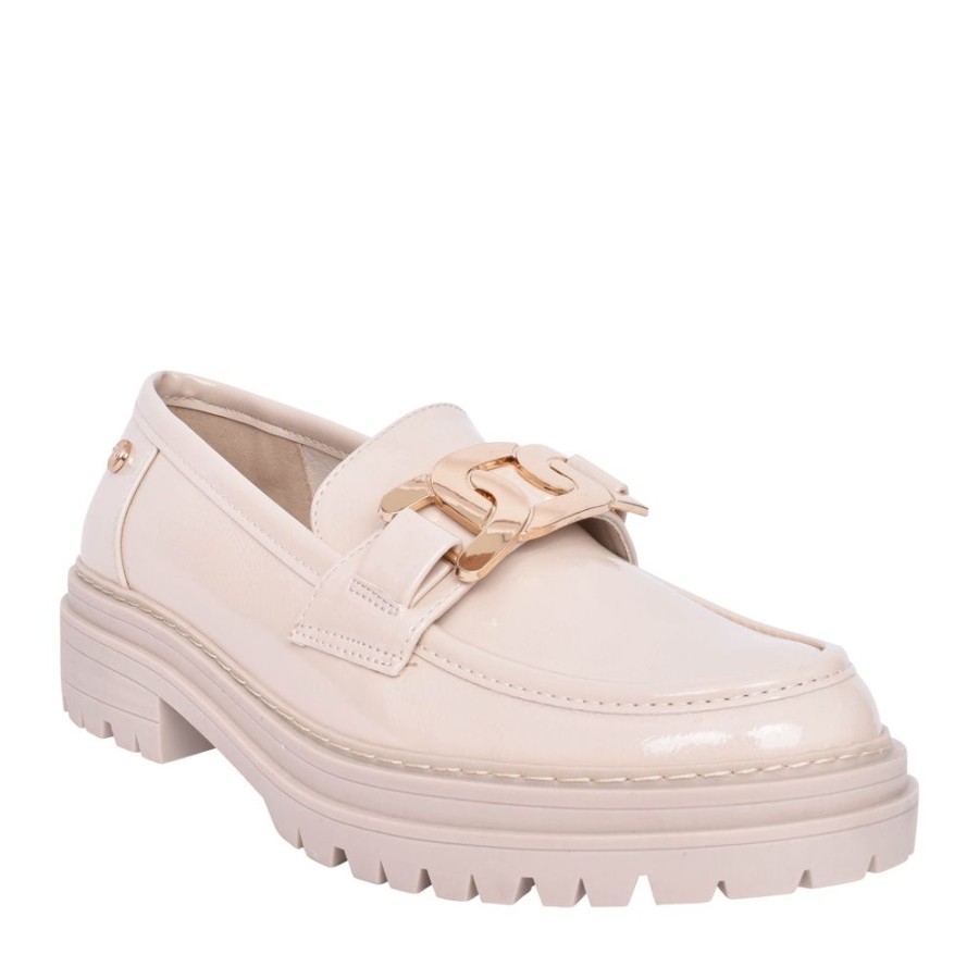 Ladies XTI | Ladies 141727 Platform Loafer In Beige