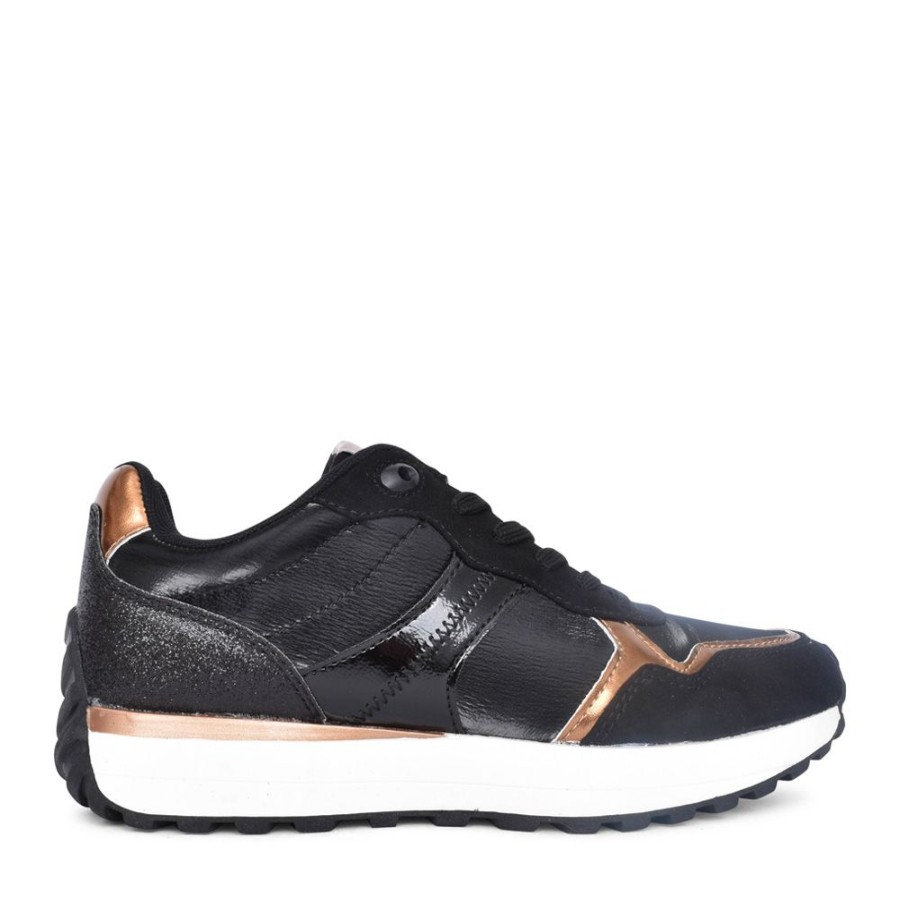 Ladies SPROX | Ladies 594616 Laced Trainer In Black