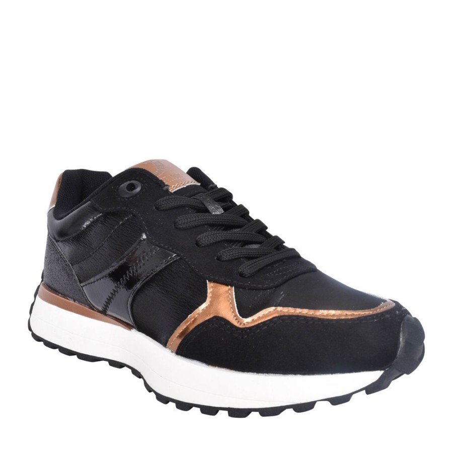 Ladies SPROX | Ladies 594616 Laced Trainer In Black
