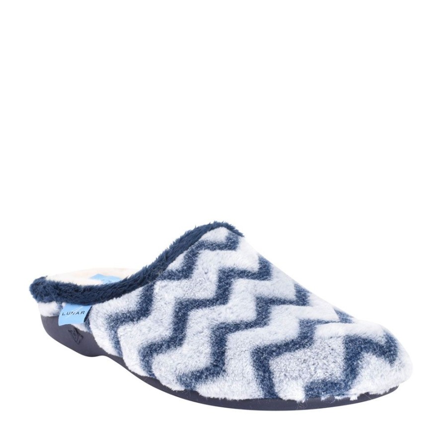 Ladies LUNAR | Ladies Bellissima Kla133 Mule Slipper In Blue