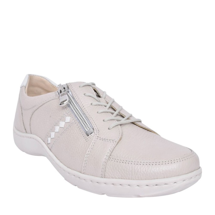 Ladies WALDLAUFER | Ladies 496054 Henni Laced Shoe In Beige