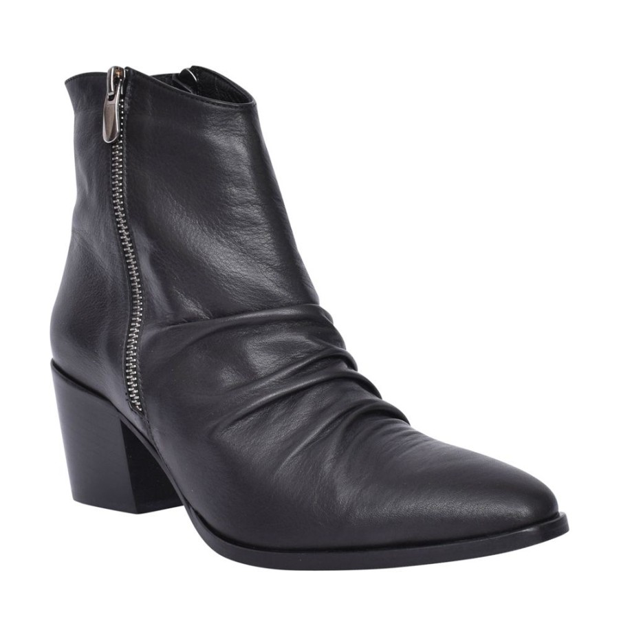 Ladies MODA IN PELLE | Ladies Coralie Medium Heel Ankle Boot In Black