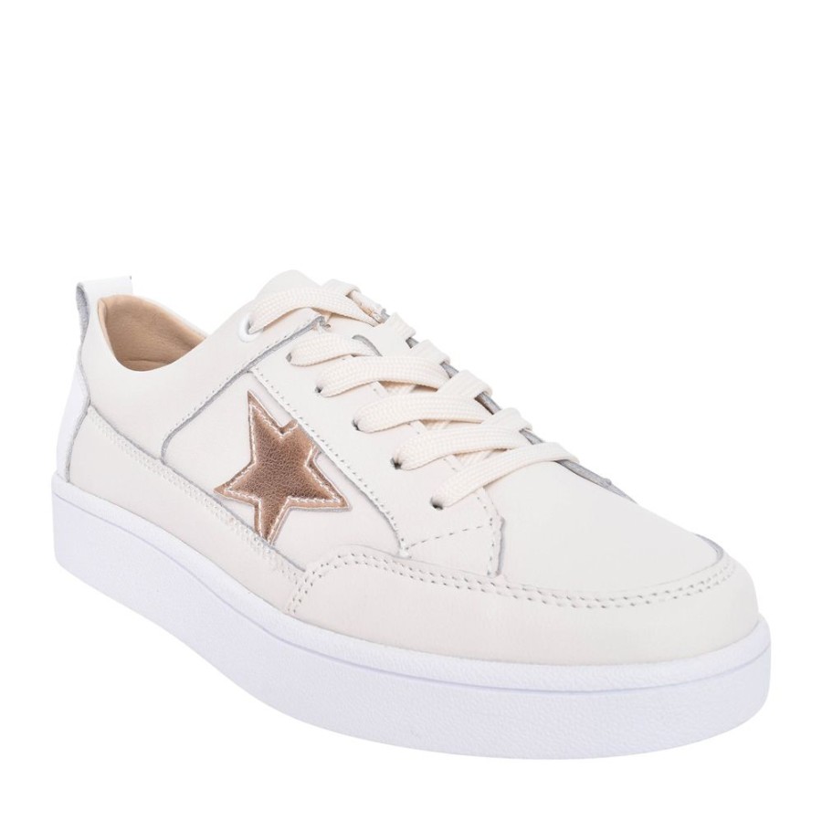 Ladies DRILLEYS | Ladies Ninety Laced Trainer In Cream