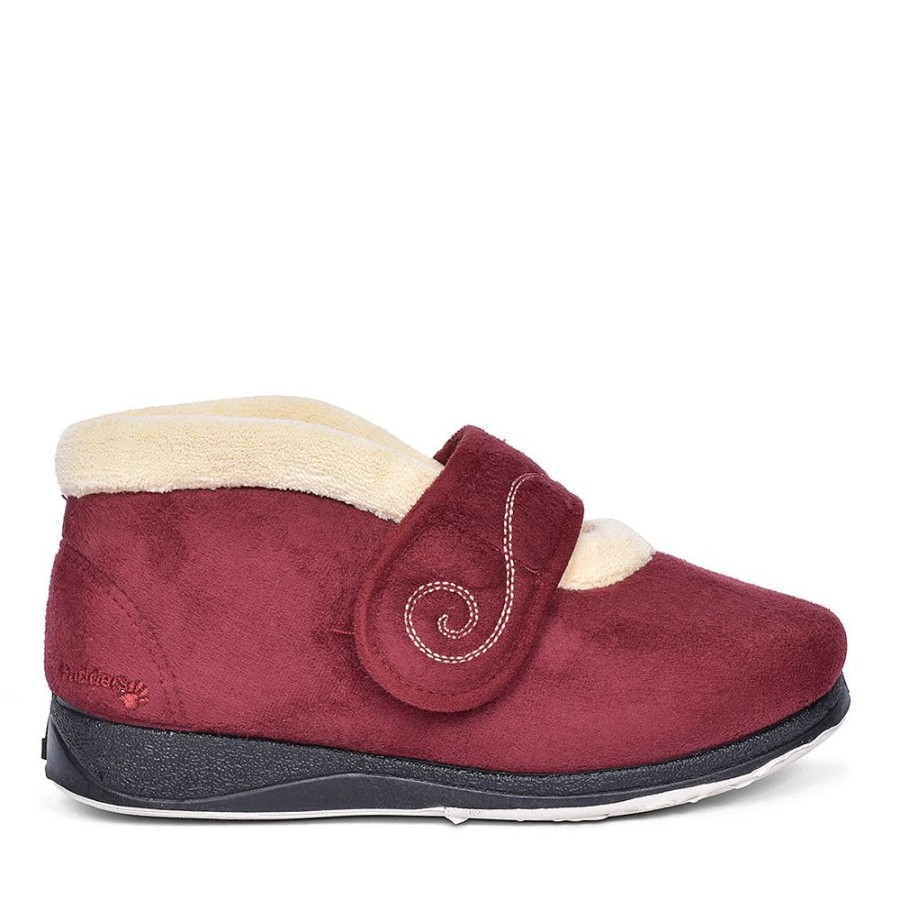 Ladies PADDERS | Hush Bootie Slippers For Ladies In Burgandy