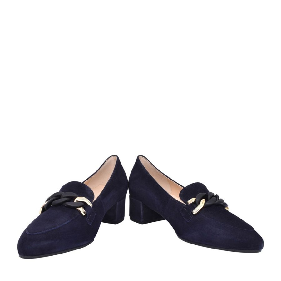 Ladies GABOR | Ladies Hoolie 31.441 Low Heel Court Shoe In Navy