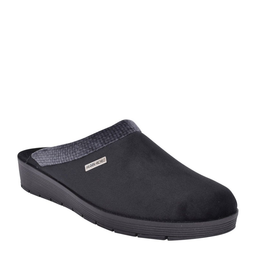 Ladies ROHDE | Ladies 2336 Roma Mule Slipper In Black