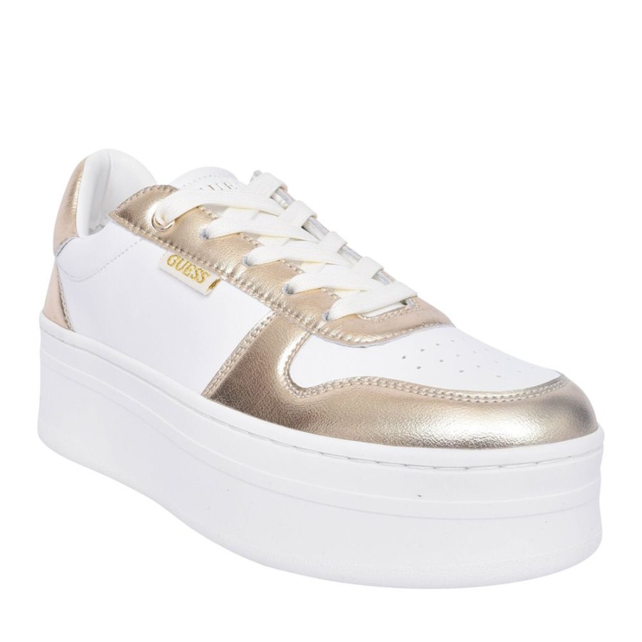 Ladies GUESS | Ladies Lifet Plaform Trainer In White