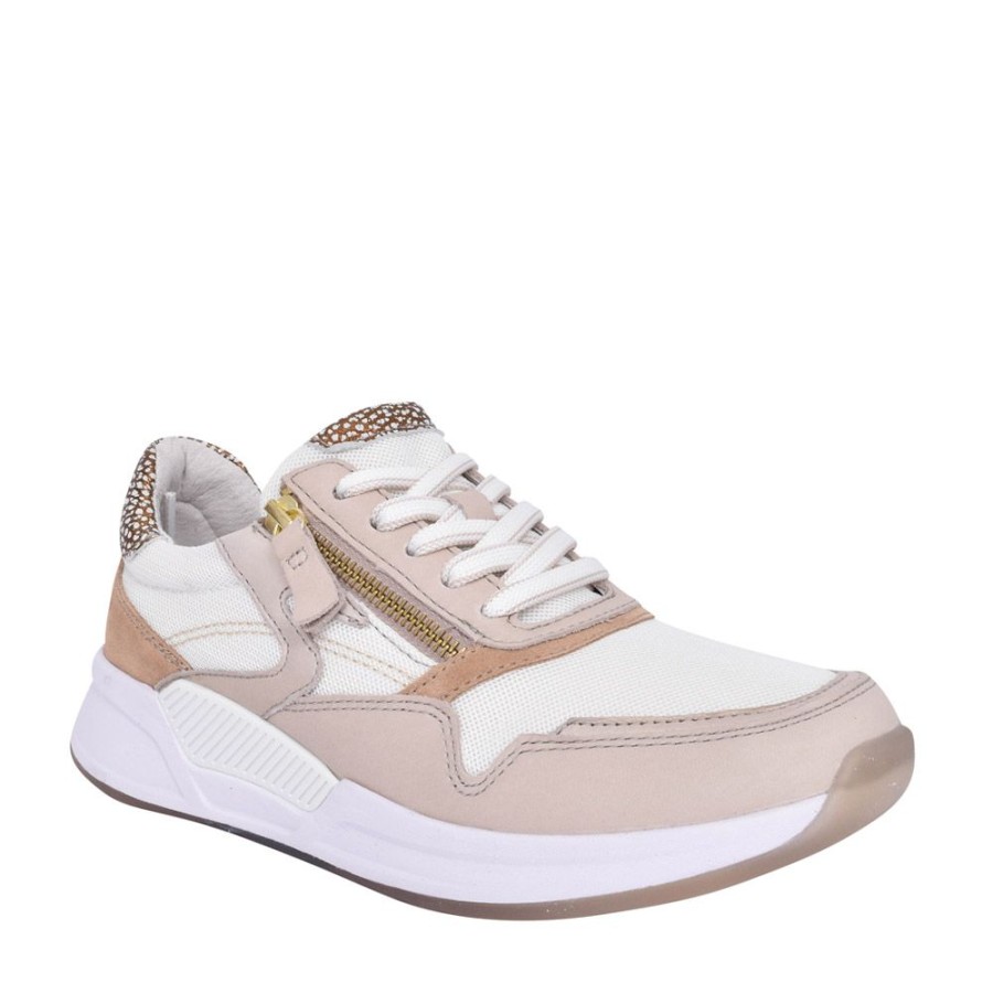 Ladies GABOR | Ladies 86.957 Laced Wedge Trainer In Gold