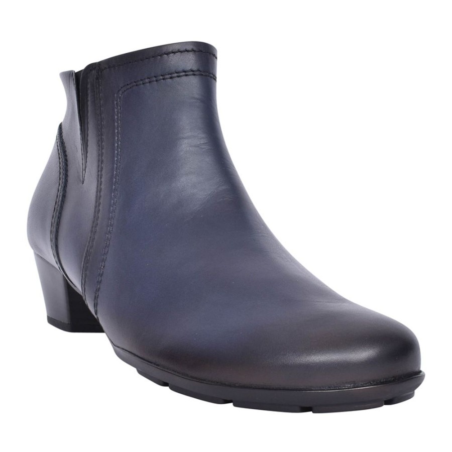 Ladies GABOR | Ladies Heritage 35.638 Ankle Boot In Navy