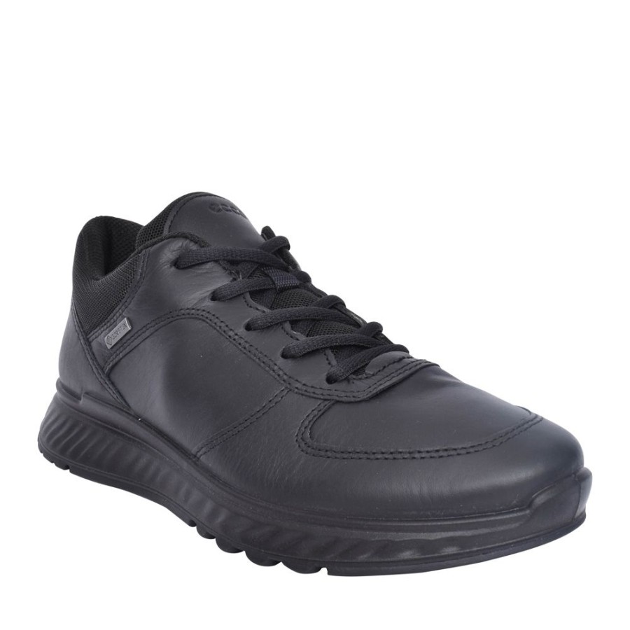 Ladies ECCO | Ladies Exostride 835303 Laced Trainer In Black