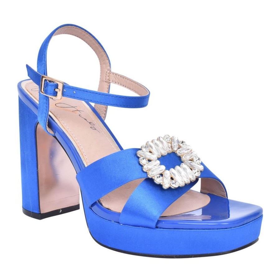 Ladies UNA HEALY | Ladies Feels So Right Block Heel Sandal In Blue