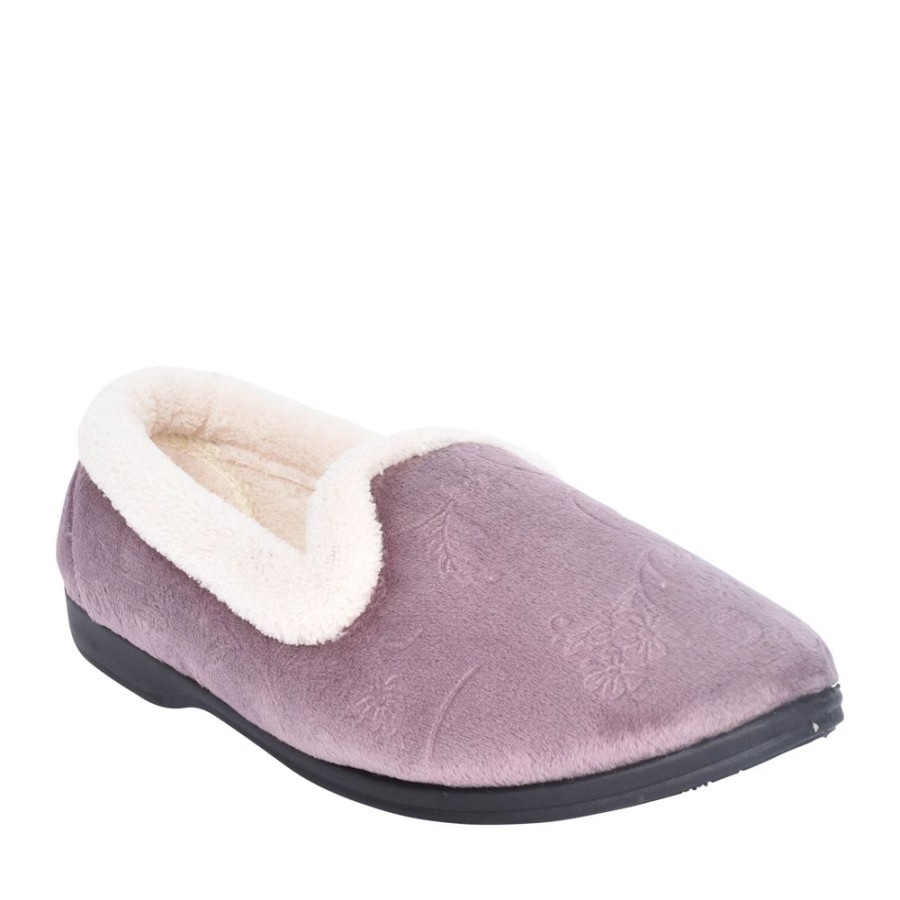Ladies JO & JOE | Ladies Pashmina Full Slipper In Lilac