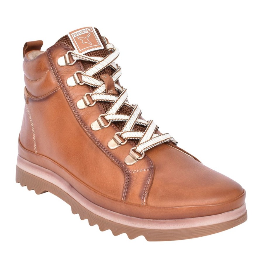 Ladies PIKOLINOS | Ladies Vigo Laced Ankle Boot In Tan