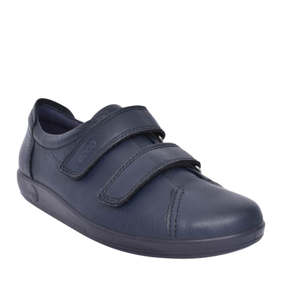 Ladies ECCO | Ladies 206513 Soft 2.0 Trainer In Navy