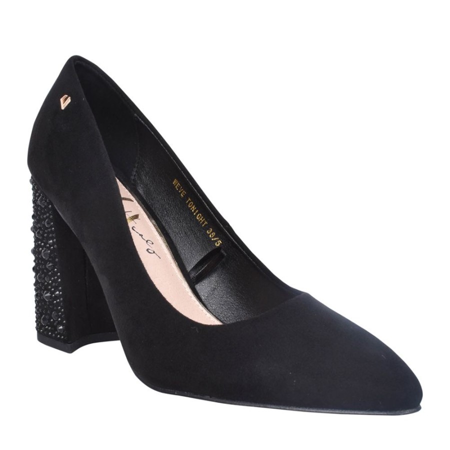 Ladies UNA HEALY | Ladies We'Ve Tonight High Heel Court Shoe In Black