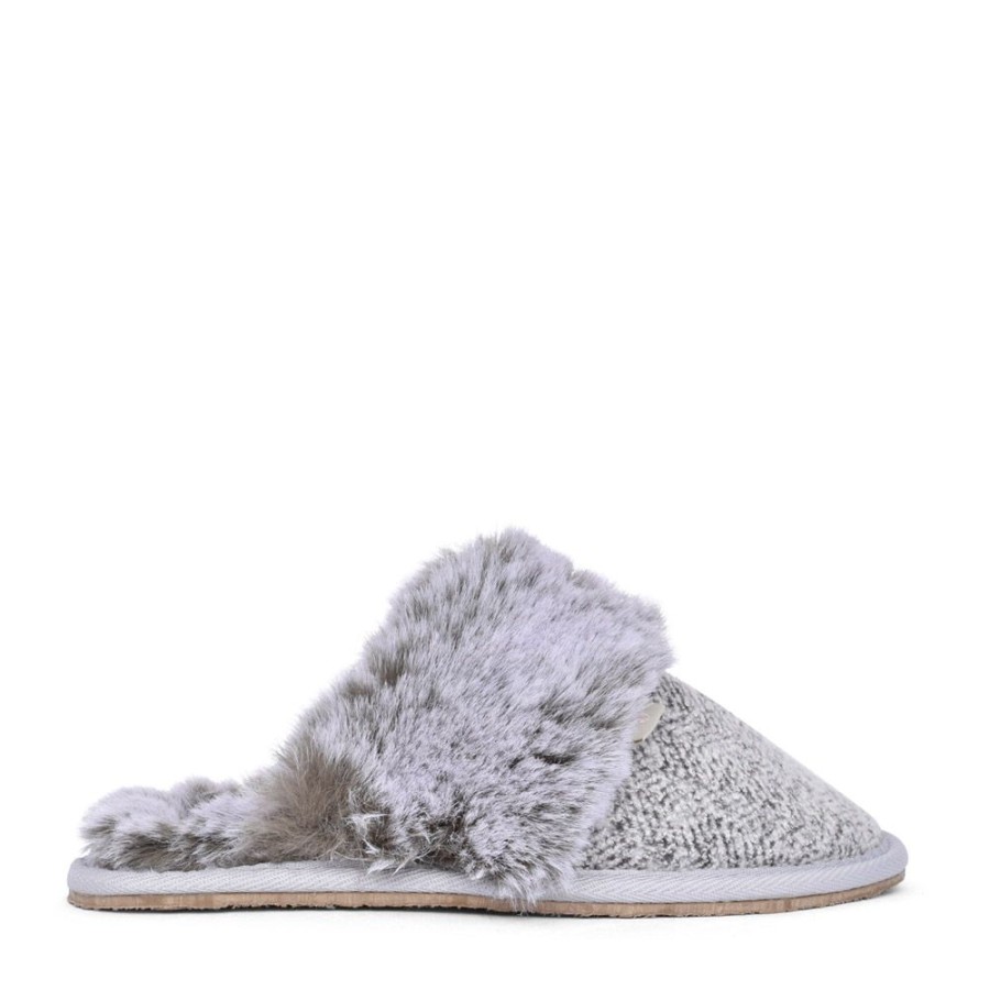 Ladies LAZY DOGZ | Ladies Kld417 Dasher Mule Slipper In Grey
