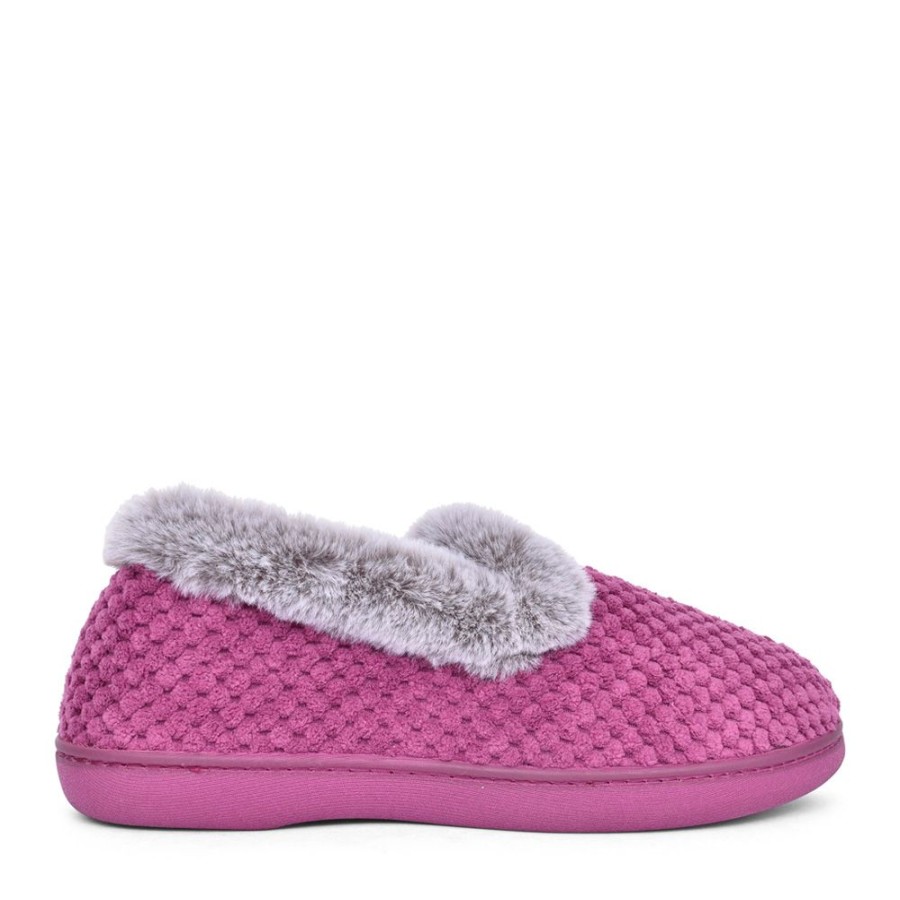 Ladies PADDERS | Ladies Misha 3429 Wide Fit Slipper In Burgandy
