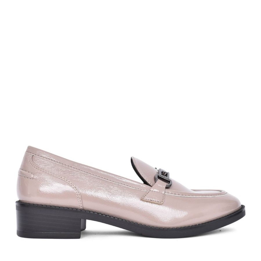 Ladies TAMARIS | Ladies 1-24301 Slip-On Shoe In Taupe Patent
