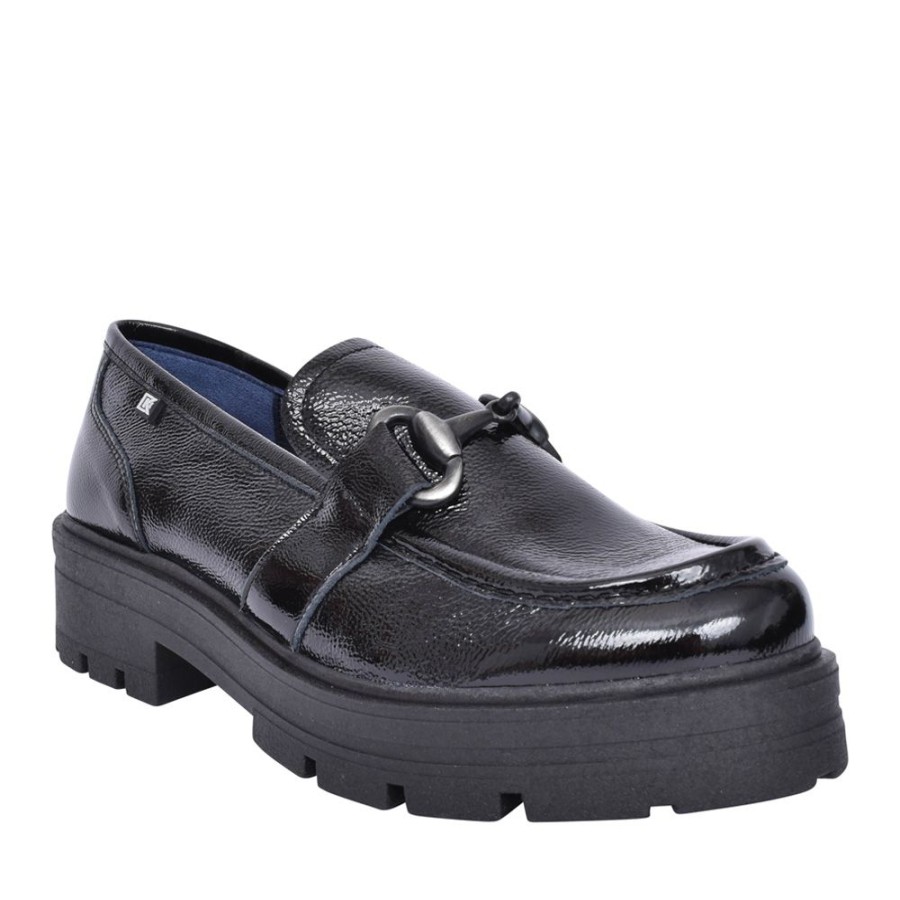 Ladies DORKING BY FLUCHOS | Ladies Norte D8978 Slip-On Shoe In Black