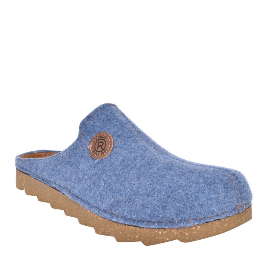 Mens ROHDE | Mens 7100 Mule Slipper In Blue