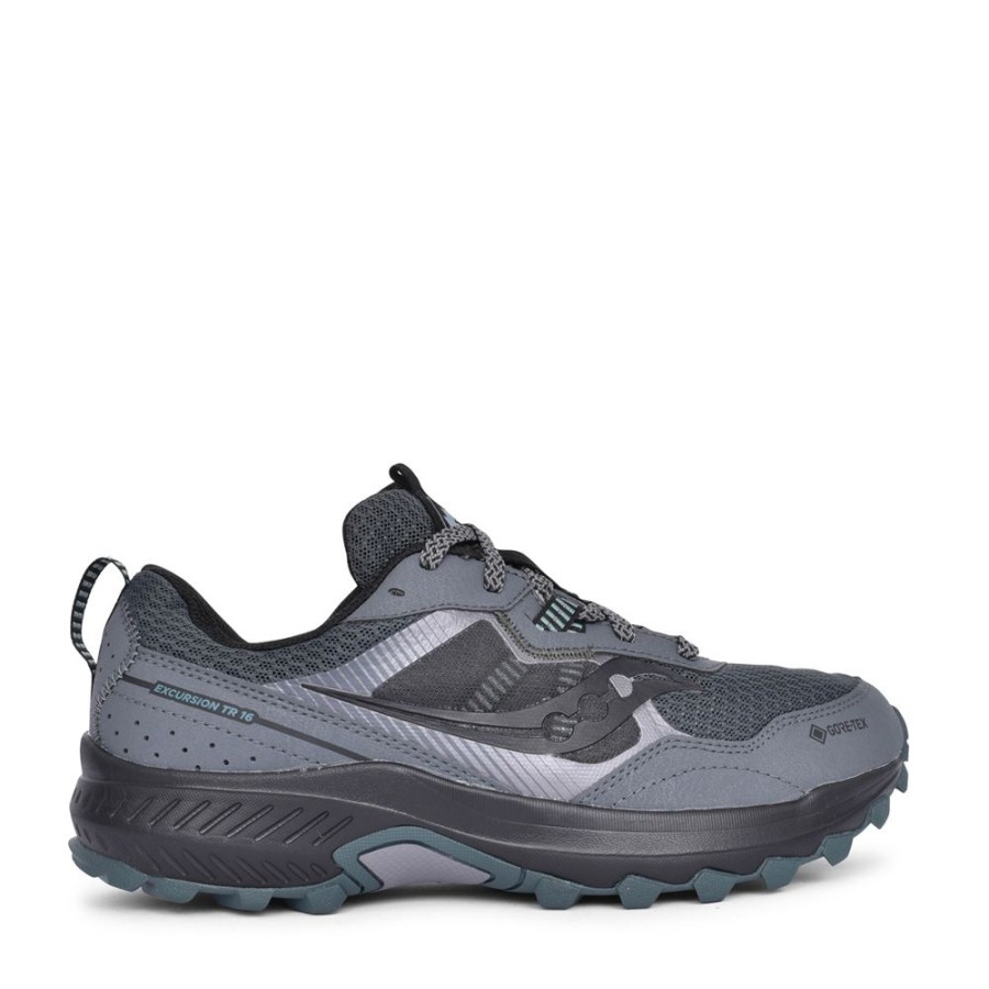 Mens SAUCONY | Mens S20749 Excursion Tr16 Gtx Trainer In Dark Grey