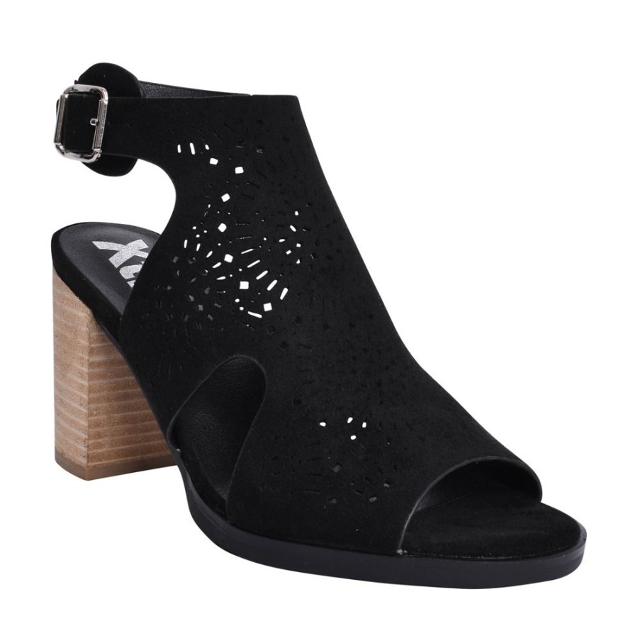 Ladies XTI | Ladies 141098 Block Heeled Sandal In Black