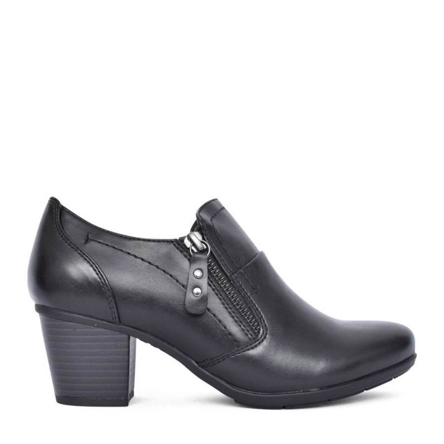 Ladies JANA | Ladies 8-24469 Medium Heel Shoe In Black