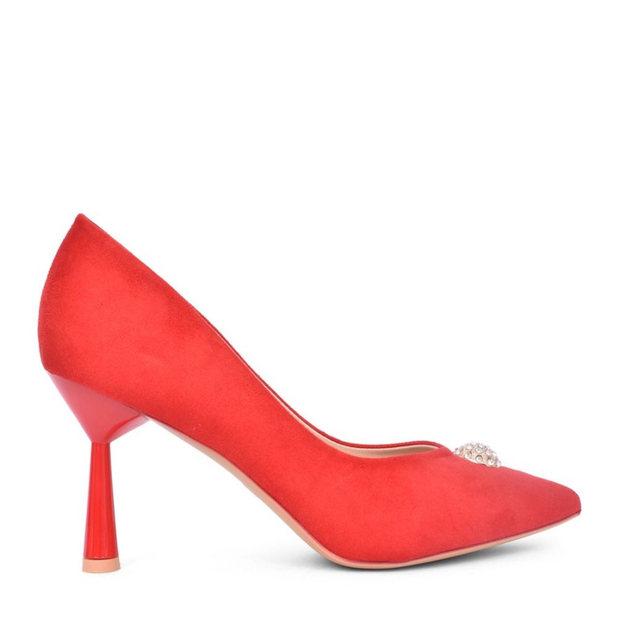 Ladies SORENTO | Ladies Riverbank Court Shoe In Red