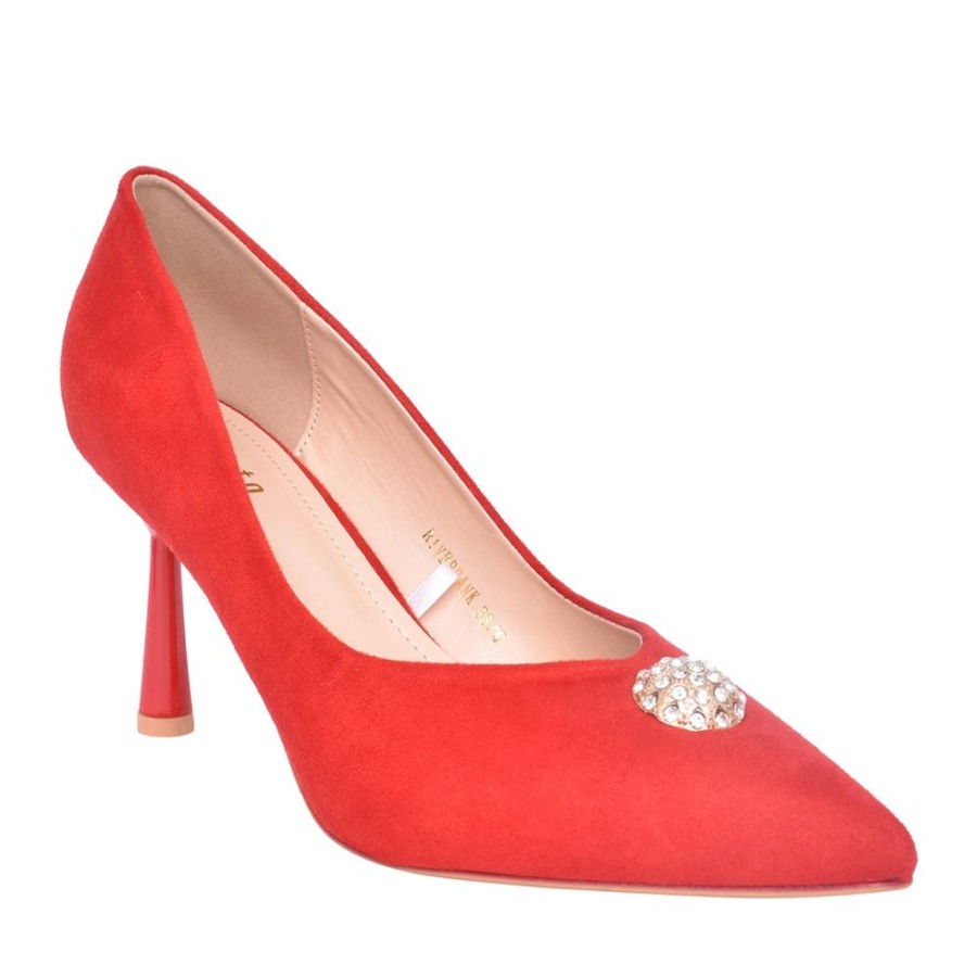 Ladies SORENTO | Ladies Riverbank Court Shoe In Red