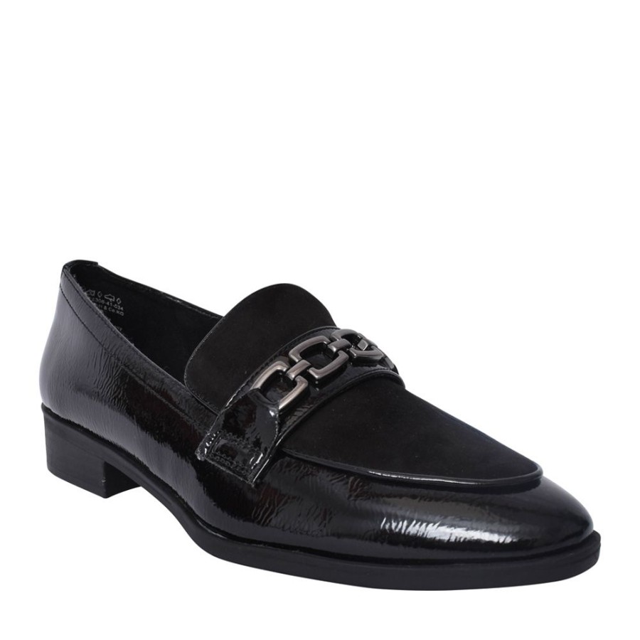 Ladies MARCO TOZZI | Ladies 25470 Slip-On Shoe In Black Patent