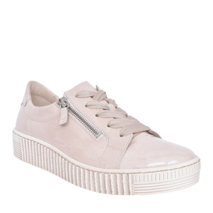 Ladies GABOR | Ladies Wisdom 23.334Laced Trainer In Beige