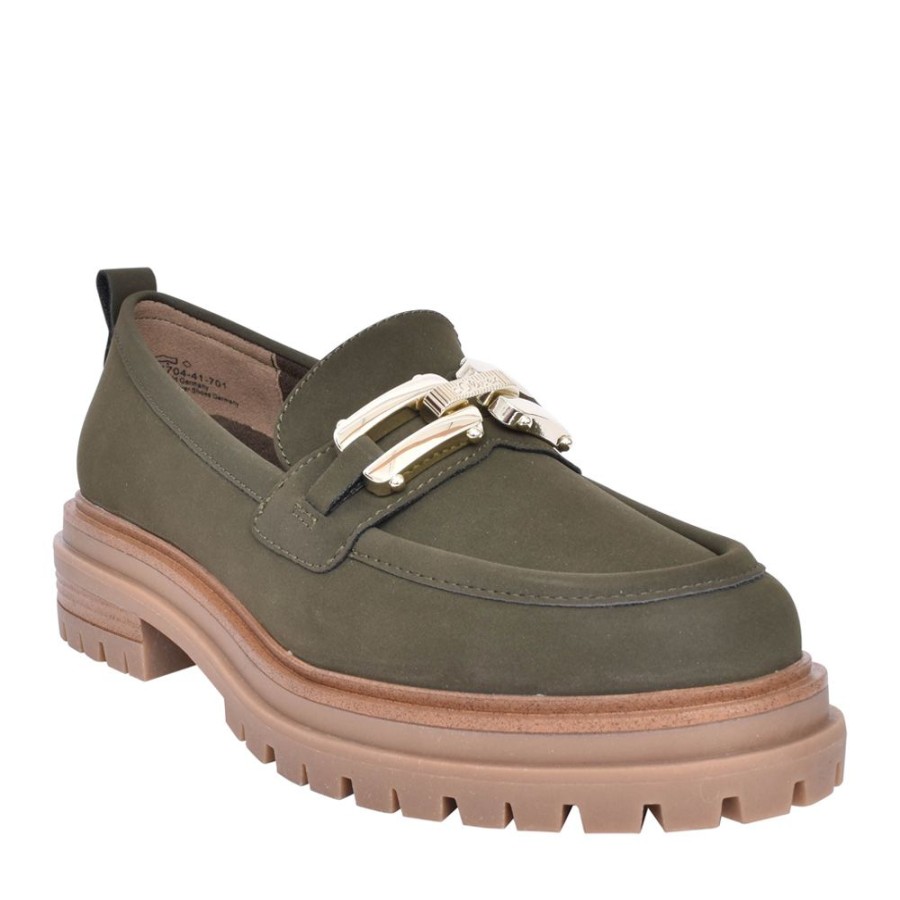 Ladies S.OLIVER | Ladies 5-24704 Slip On Shoe In Khaki