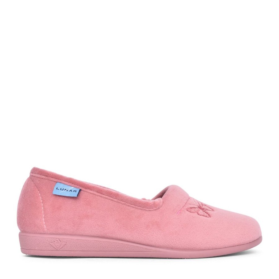 Ladies LUNAR | Ladies Butterfly Kla001 Slipper In Pink