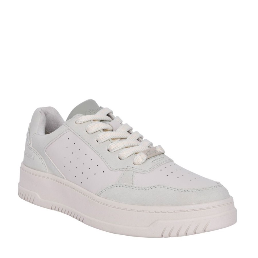 Ladies S.OLIVER | Ladies 5-23610 Laced Trainer In Off White