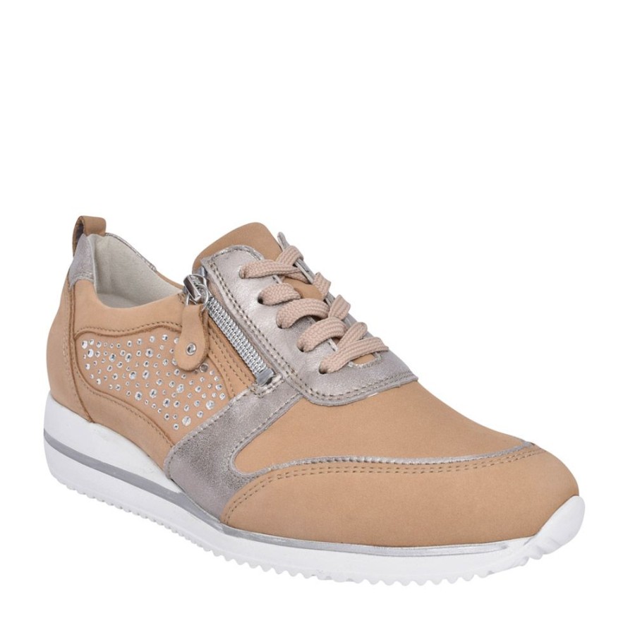 Ladies WALDLAUFER | Ladies Himona 980006 Trainer In Gold