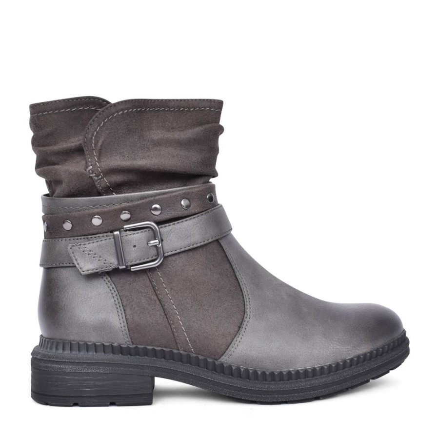 Ladies JANA | Ladies 8-25475 Ankle Boot In Dark Grey
