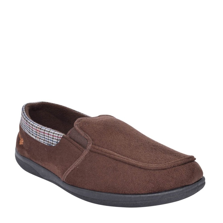 Mens PADDERS | Mens Stan Memory Foam Slipper In Brown