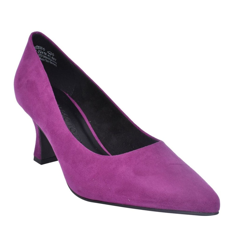 Ladies MARCO TOZZI | Ladies 2-22418 High Heel Court Shoe In Purple